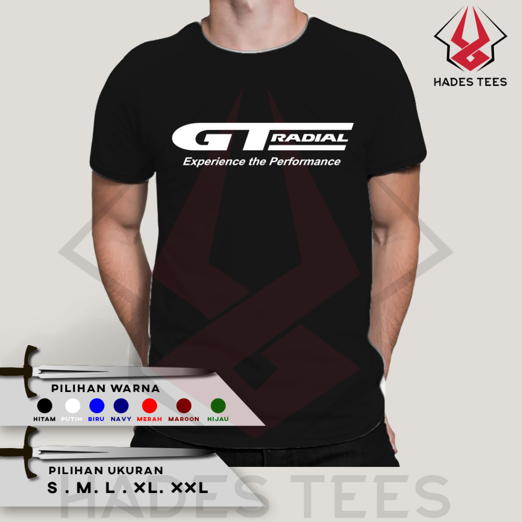 GT RADIAL เสื้อยืด Distro Combed 30S