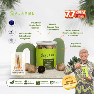 Alamme Black Garlic Bawang Hitam Tunggal Premium Alamme 220 Gram