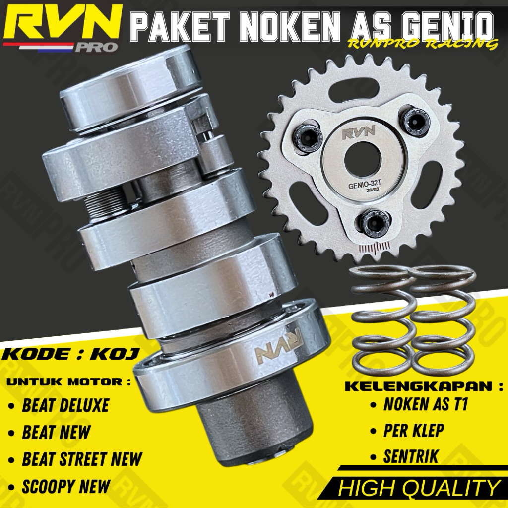 NOKEN AS แพคเกจ NOKEN AS แพคเกจ RVN RACING BEAT DELUXE GENIO BEAT ใหม่ SCOOPY ใหม่ BEAT 2020 KOJA SERIES SUITABLE FOR DAILY TOURING AND RACING RVN ORIGINAL RVN