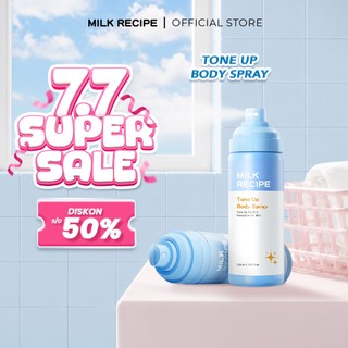 [READY STOCK] Milk Recipe Instant Tone Up Spray - mencerahkan kaki dan tangan cerah UV Cream Semprot brightening pemutih tangan dan kaki