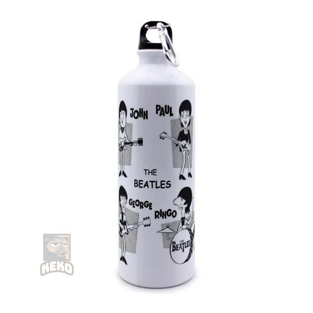 The Beatles John Pail George Ringo Caricature Sport Bottle