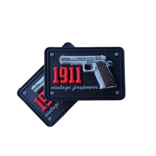Pstl 1911 vint age firepower 3D ยางแพทช์นูน อุปกรณ์เสริมแพทช์สัญลักษณ์