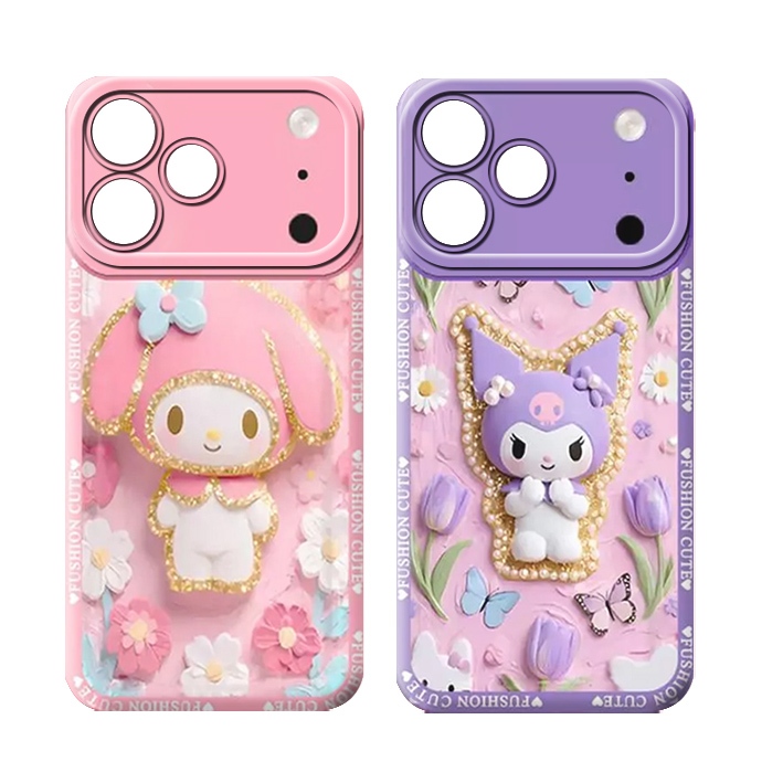 HP [201] Procamera OPPO A6C 4G 2026 Fashion Case Kuromi ใหม่ล่าสุดน่ารักโทรศัพท์ป้องกัน