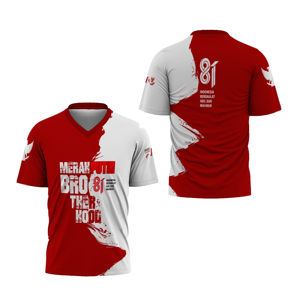 เสื้อยืดกองทัพ - เสื้อยืดวันประกาศอิสรภาพอินโด 81th Independence Day เสื้อยืดพิเศษ, เสื้อยืดสิงหาคม,