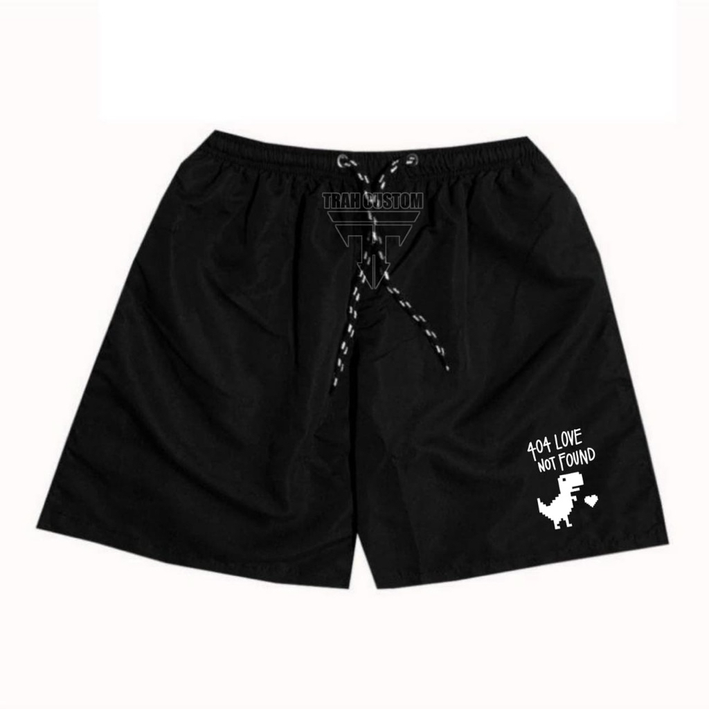 Boardshort - 404 Love Not Found / Logo Print Shorts / กางเกงขาสั้นผู้ชาย Unisex