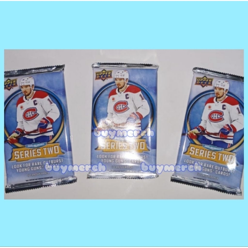 การ์ดฮอกกี้ NHL Upper Deck 2025-26 Series กล่องบลาสเตอร์สองกล่อง