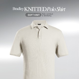 CUTOFF Bradley Knitted Polo Shirt Baju Kaos Textured Berkerah Lengan Pendek Pria