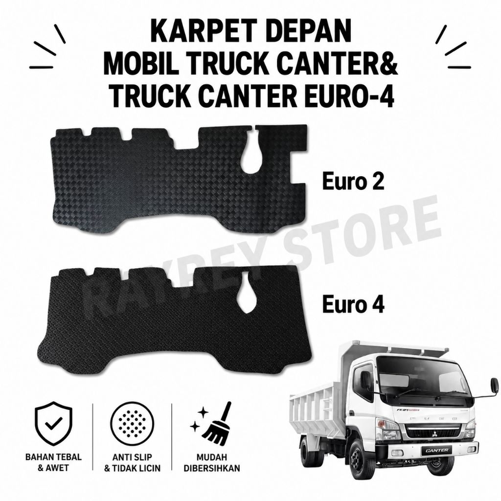 พรมกันลื่นแบบหนาสําหรับรถบรรทุก Canter Euro 2 & Euro 4