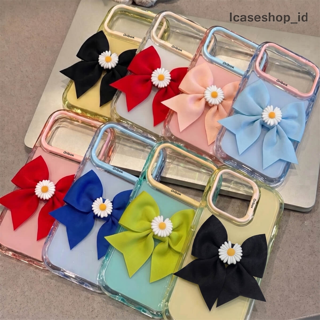GC278 GIANT RIBBON MOTIF น่ารัก 2 IN 1 MACARON สําหรับ XIAOMI REDMI A1 A2 A5 8 88A 9 9A 9C 9T 10 10A