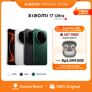 Xiaomi 17 Ultra (16GB/512GB) (16GB/1TB) Leica 200MP 75–100mm Telefoto | Kamera Ultra Dinamis 1 Inci Leica | Sistem Optik Leica UltraPure | Baterai Xiaomi Surge 6000mAh (typ) | Platform Mobile Snapdragon® 8 Elite Gen 5  [Xiaomi Official Store]