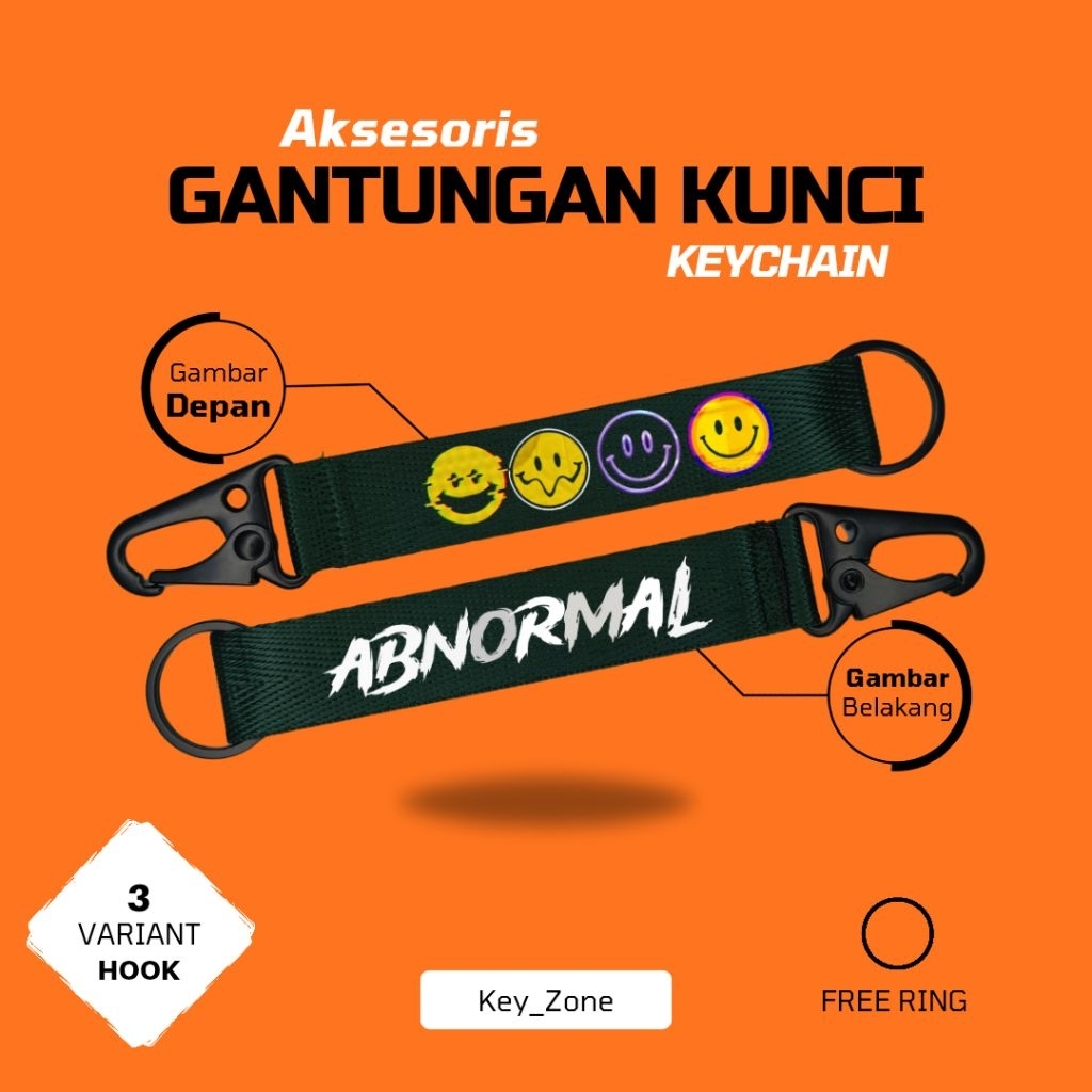 GANTUNGAN ^Abrmal^ พวงกุญแจ Abnormal พวงกุญแจ Snaphook พวงกุญแจ Charmbag Abnormal