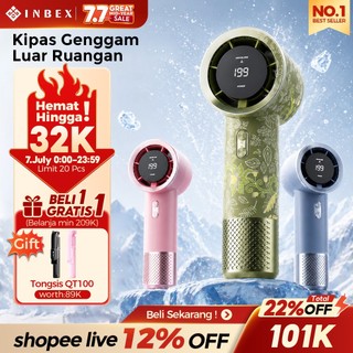 INBEX IF01 Macaron Kipas Angin Mini Portable Cooler HP 17000RPM LED display 199 tingkat kecepatan angin kuat Travel/outdoor/commuting