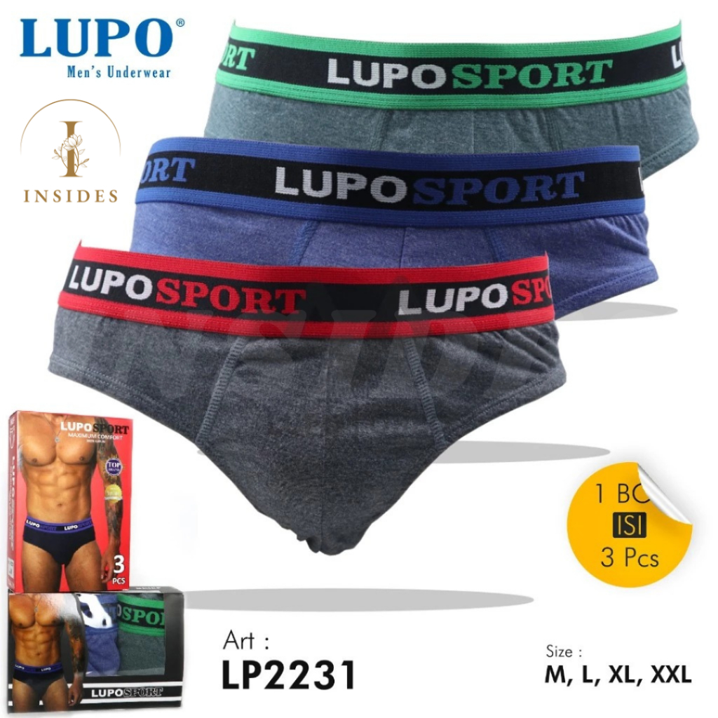 KATUN (3 ชิ้น) LP-2231 MENS MISTY COTTON SPORT UNDERWEAR