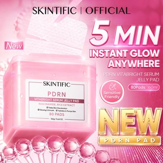 [NEW LAUNCH!]SKINTIFlC -PDRN Vitabright Serum Jelly Pad 80sheets|High-potency PDRN sheet masker wajah masker komedo dan pori skincare skintific masker wajah 1box sheetmask 40 days sleeping mask masker mencerahkan wajah kusam clay mask
