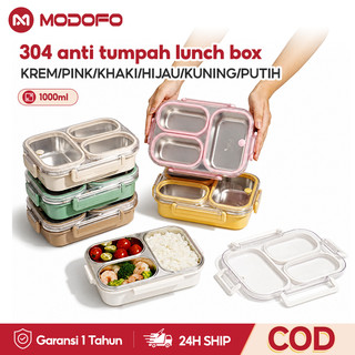 MODOFO 304 Lunch Box Stainless Anti Tumpah 1000ml Kotak Makan Stainless Tempat Makan