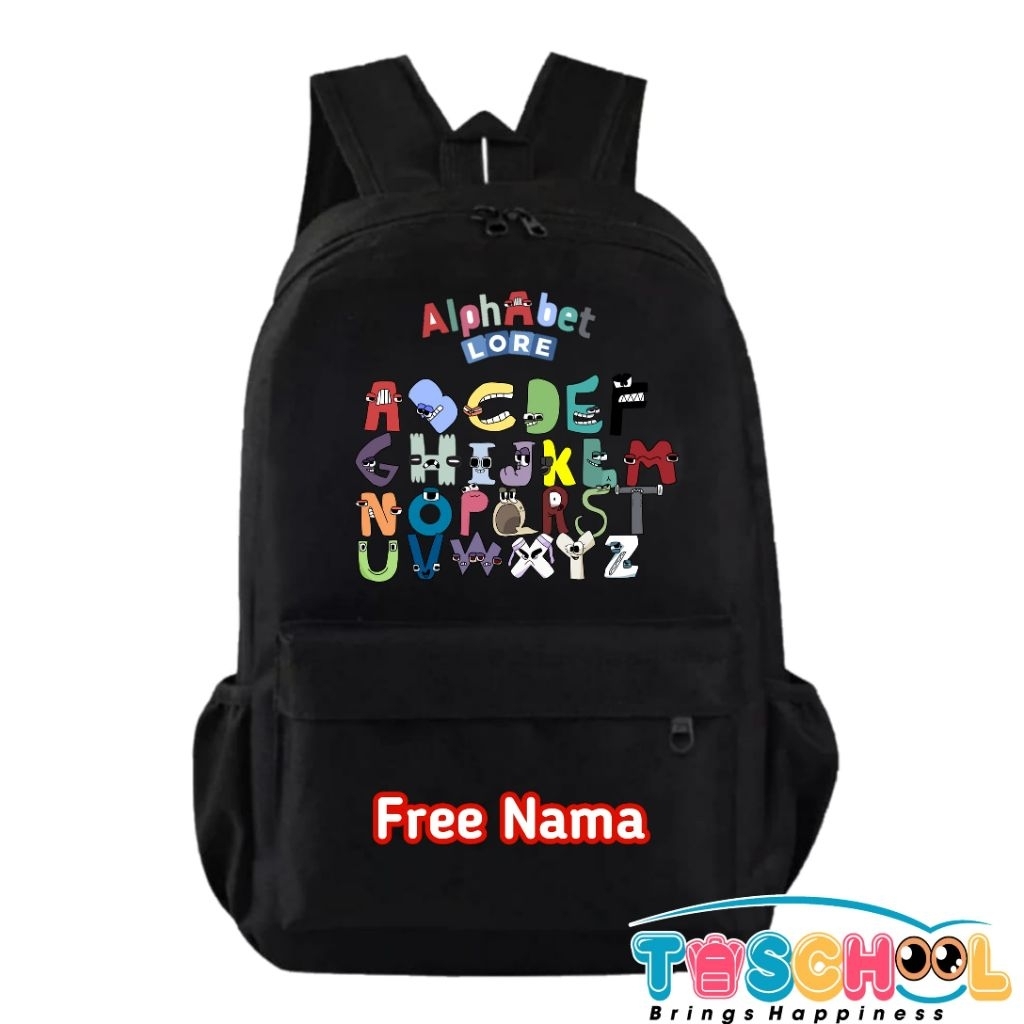 LORE ALPHABET CHILDRENS BACKPACK ฟรีชื่อ