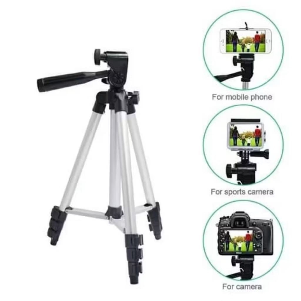 TRIPOD 3110 กล้องอเนกประสงค์และโทรศัพท์มือถือ + ที่วาง U ยาว 100 ซม.