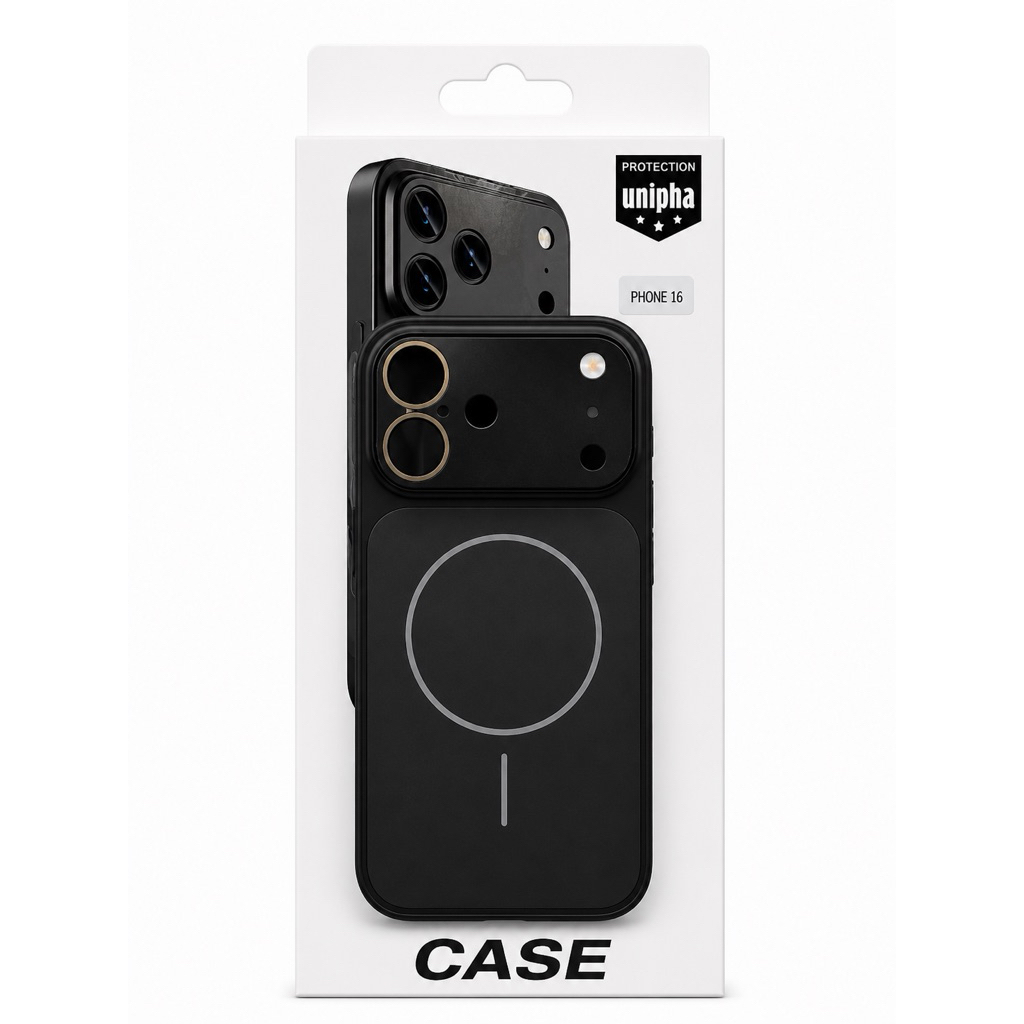 [1DETIC TO BE 17PROMAX] PREMIUM CASE BLACK MAGSAFE AG GLASS สําหรับ TYPE IPHONE 11 11PRO 11PROMAX 12
