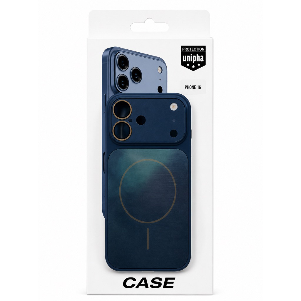 [1DETIC TO BE 17PROMAX] PREMIUM CASE NAVY MAGSAFE AG GLASS สําหรับ TYPE IPHONE 11 11PRO 11PROMAX 12 