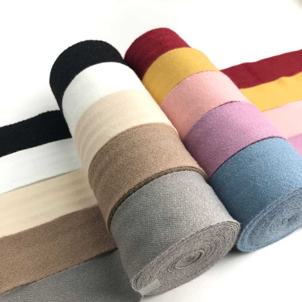 1 YARD - ผ้า FINE FUR RIBBON / RIBBON RIBBON / คลิปการ์ดที่สวยงาม / ริบบิ้นเกาหลี