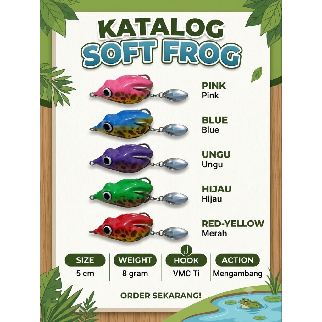SOFT FROG 9GR, DOUBLE HOOK VMC V 7825 MT