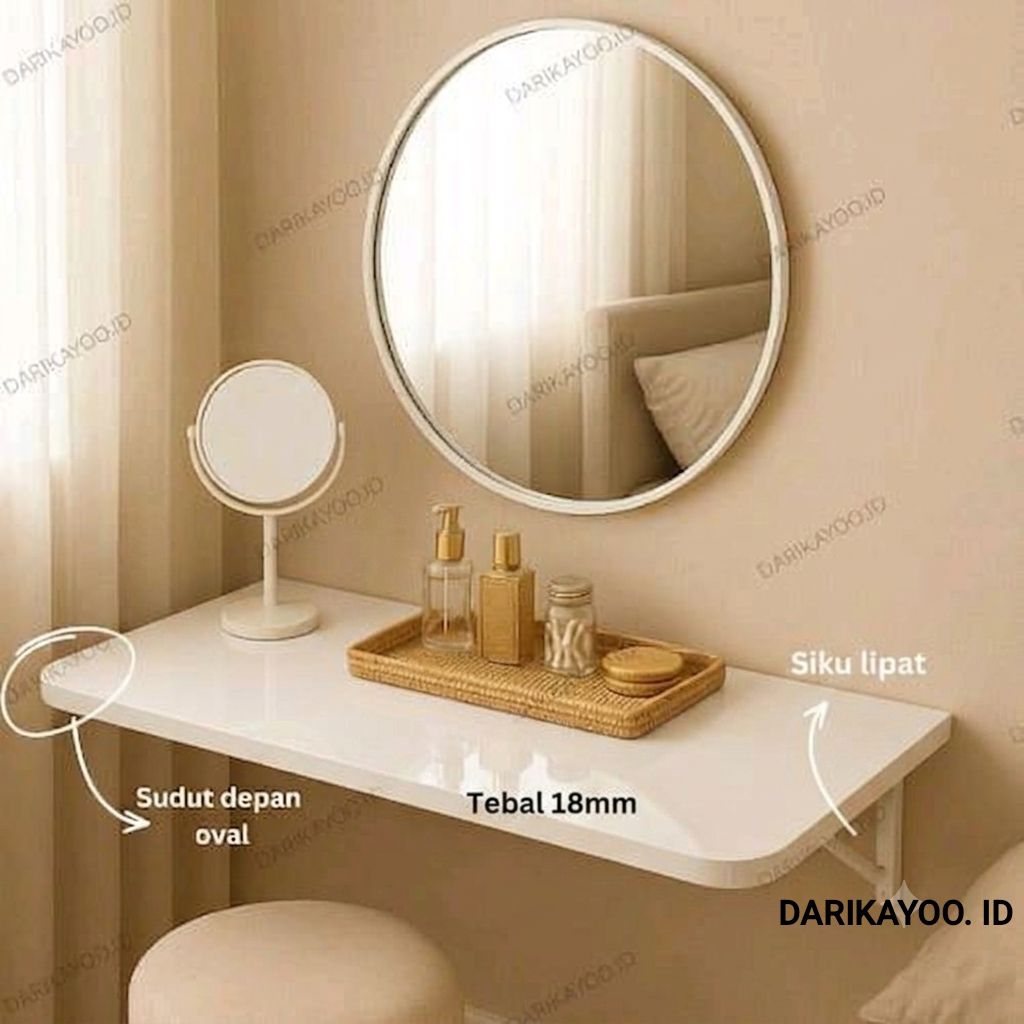 DIKAYOO.ID โต๊ะพับอเนกประสงค์ติดผนัง ขนาด 80x40 ซม. 80x30ซม.
