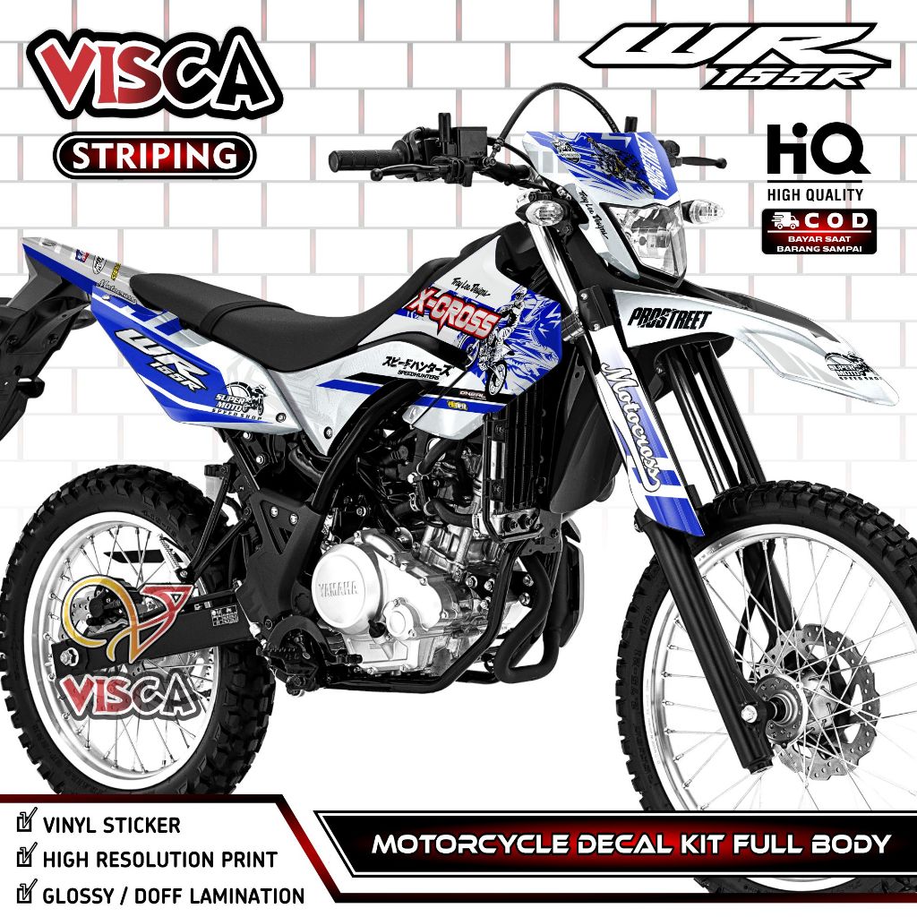 รูปลอก WR 155 - WR 155 สติ๊กเกอร์ - WR 155 รูปลอกเต็มตัว - WR 155 Variation Striping - WR 155 X Cros