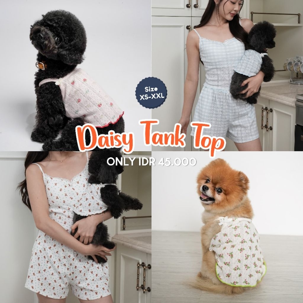 Pawlovin - Daisy Tank Top เสื้อผ้าสุนัขและแมว