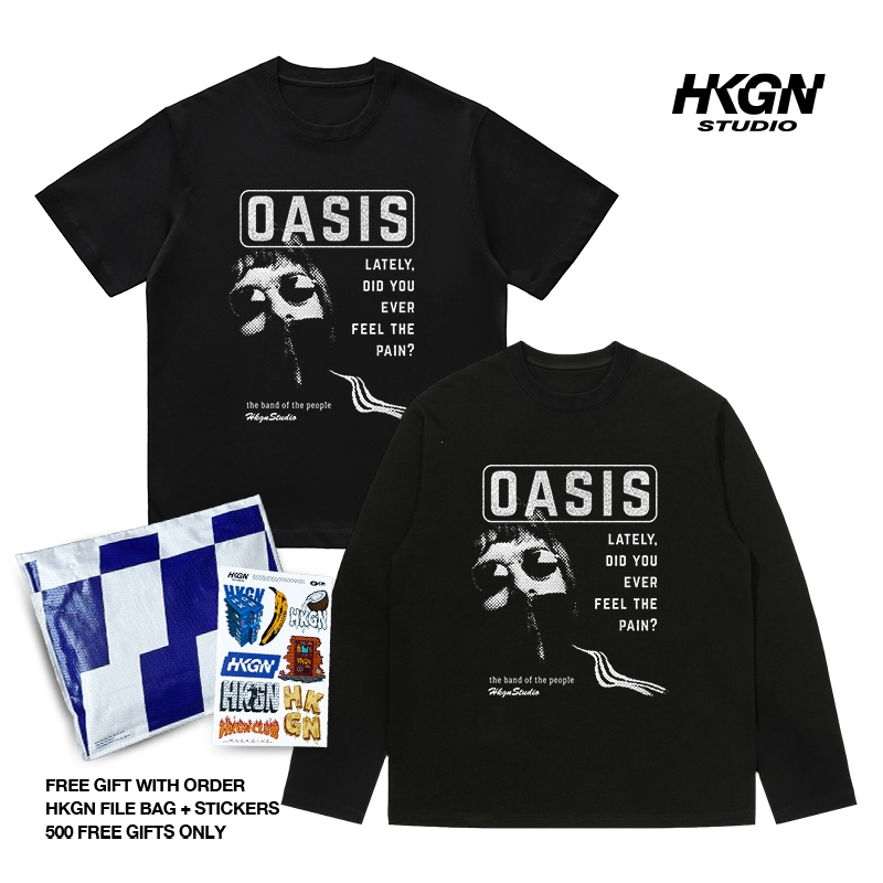 HKGN เสื้อยืดเฮฟวี่เวท 230g16s Mamba 0ASIS เสื้อยืดผู้หญิงทุกวันหนา Oblong Crewneck คู่ Unisex
