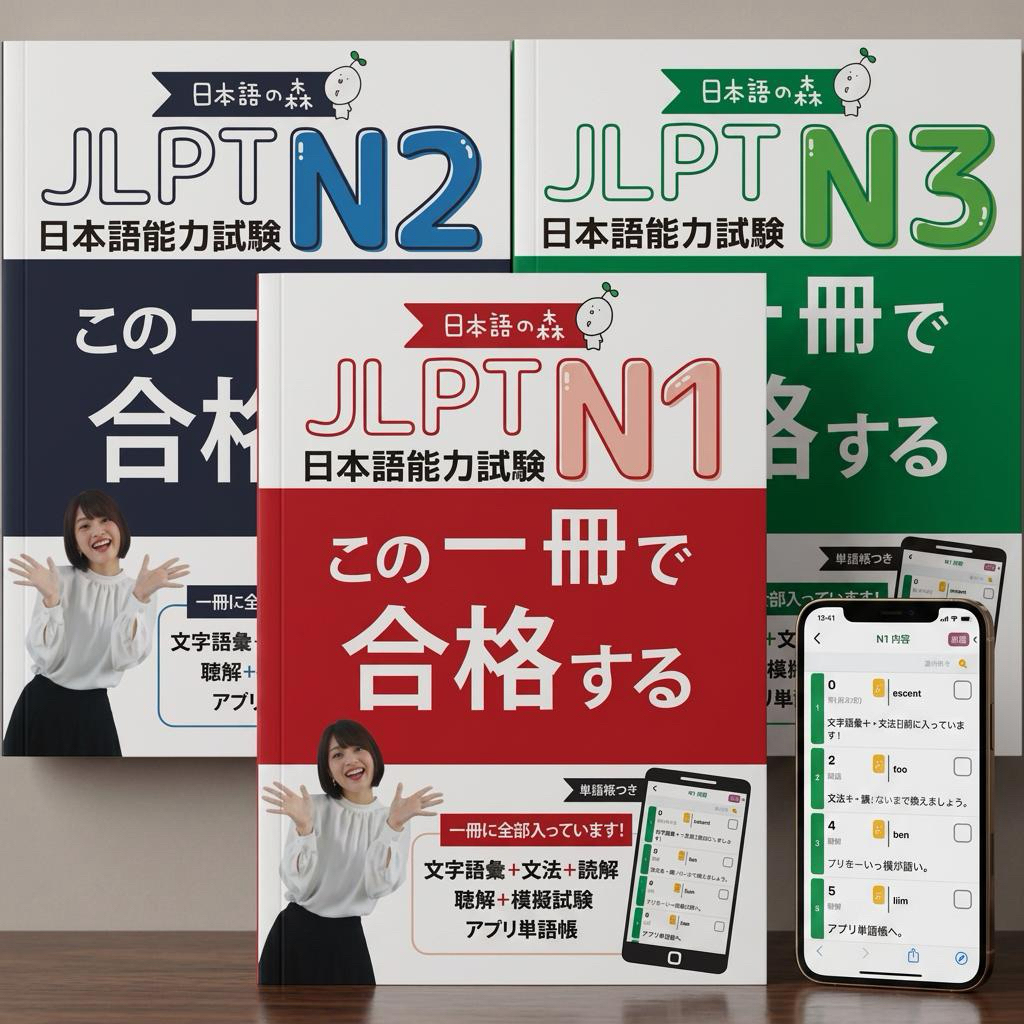 JLPT N1, N2 & N3 แพ็คเกจขนาดจัมโบ้ (A4)