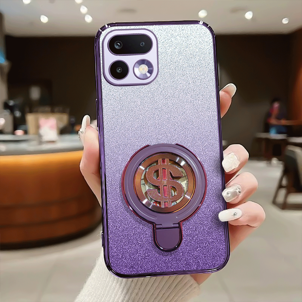 Realme 16 Pro Softcase Blink Luxury Glitter Ring Dollar Case