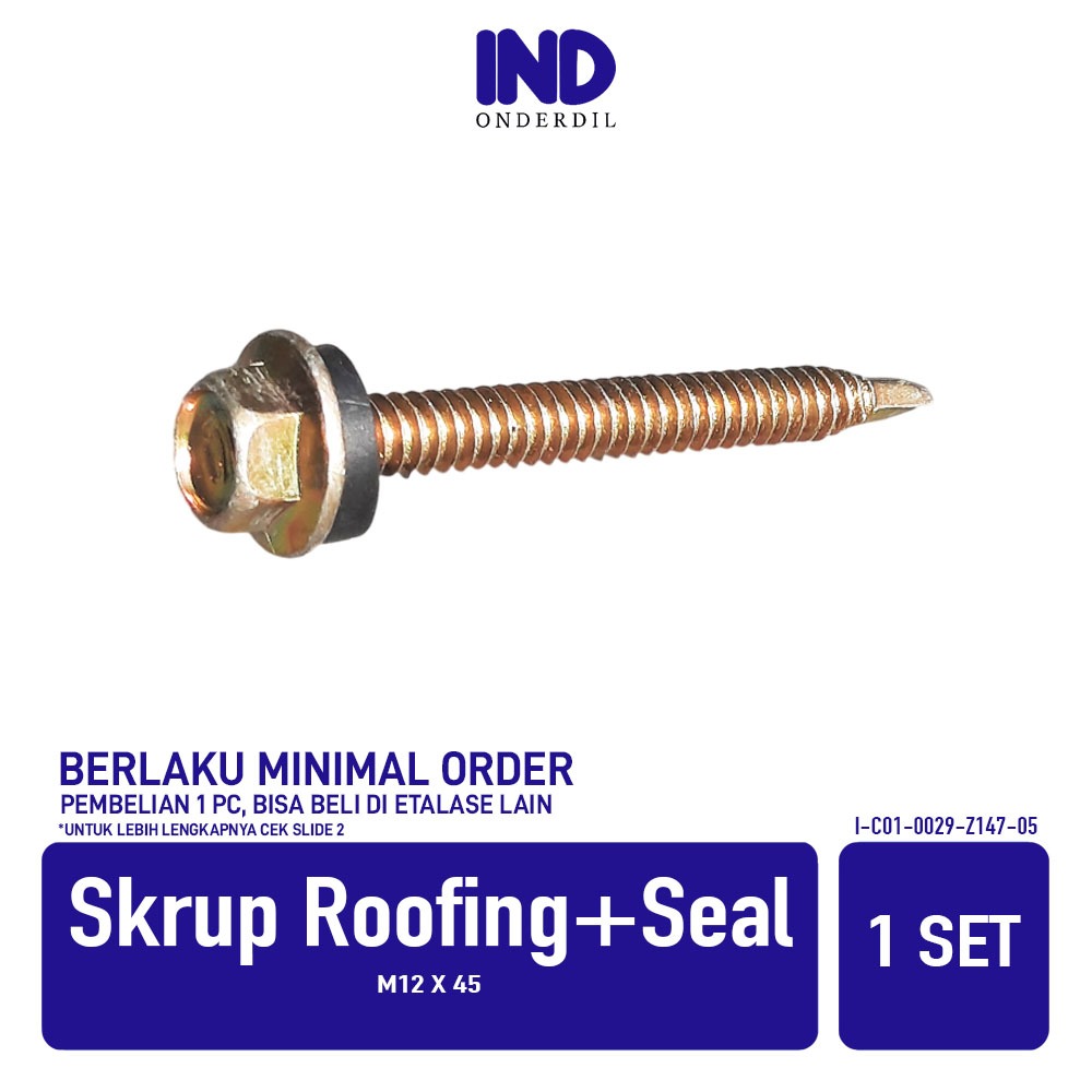 WHOLESALE สกรูยึดหลังคา + ซีล M12 x 45 สกรูสลักเกลียว SDS ยางเจาะแสงหลังคาเหล็ก 12 มม. x 45 มม. 12 4