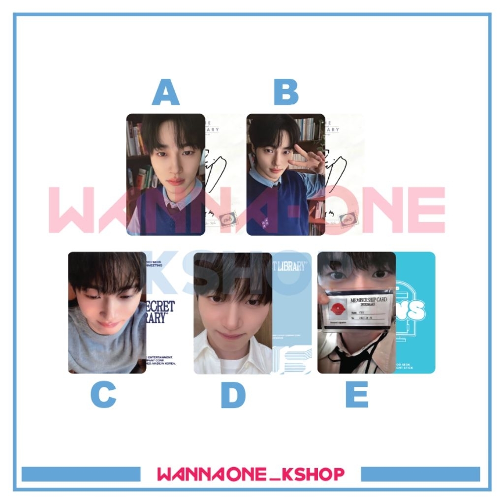 Photocard byeon wooseok ห้องสมุดลับ