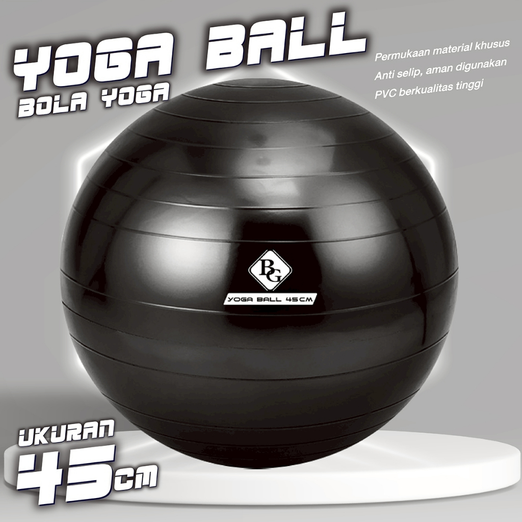 BG SPORT Yoga Gym Ball อุปกรณ์กีฬาฟิตเนส 45 ซม. 65 ซม.