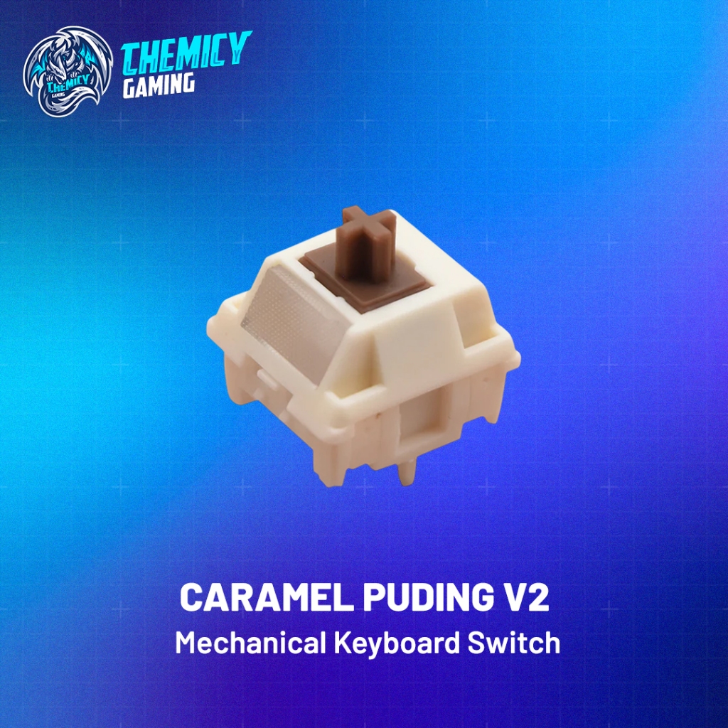 80Retros HMX Caramel Pudding V2 Linear Switch สําหรับคีย์บอร์ดเกม