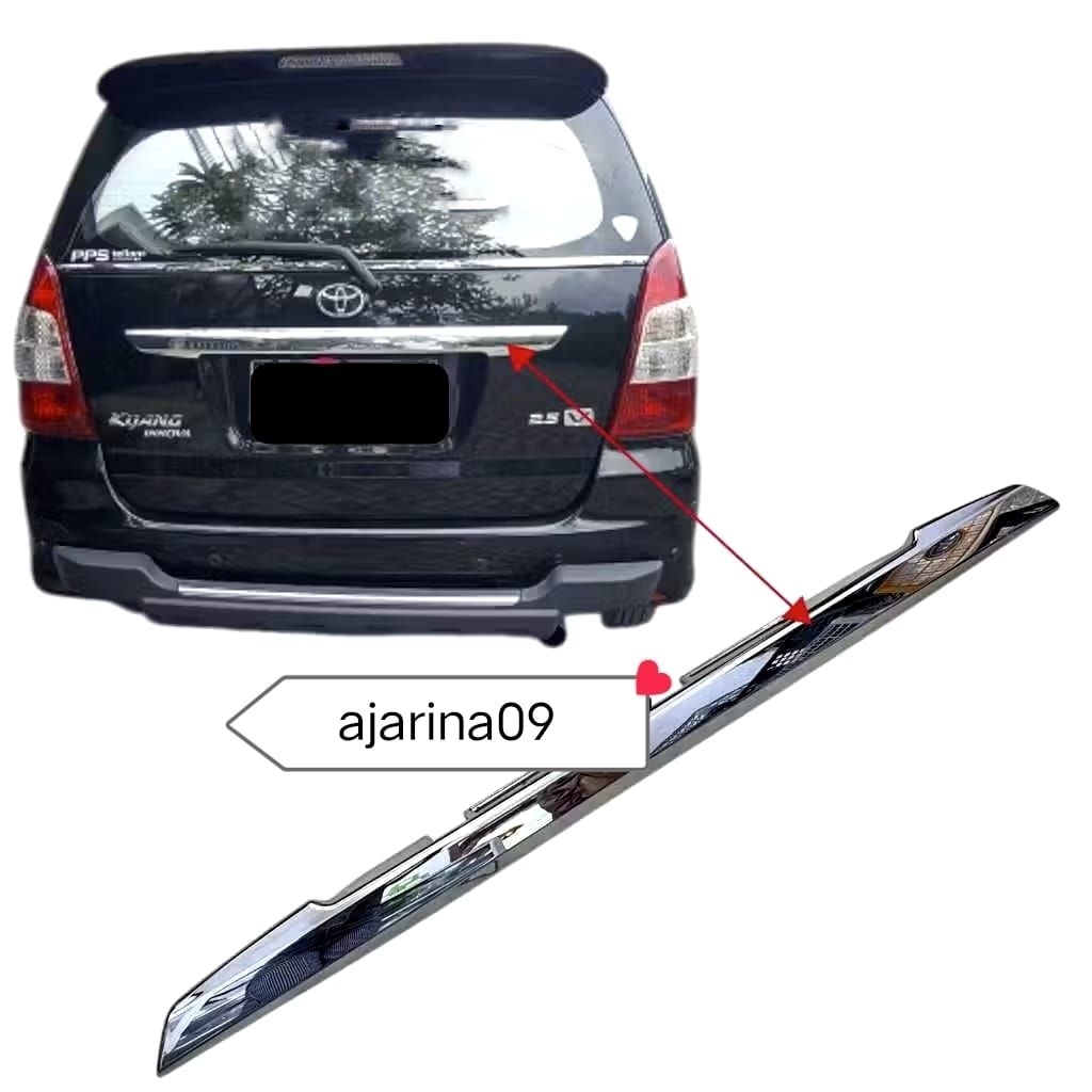 TRUNKLIT REAR TRUNK LIST INNOVA 2011-2013 CHROME LIST