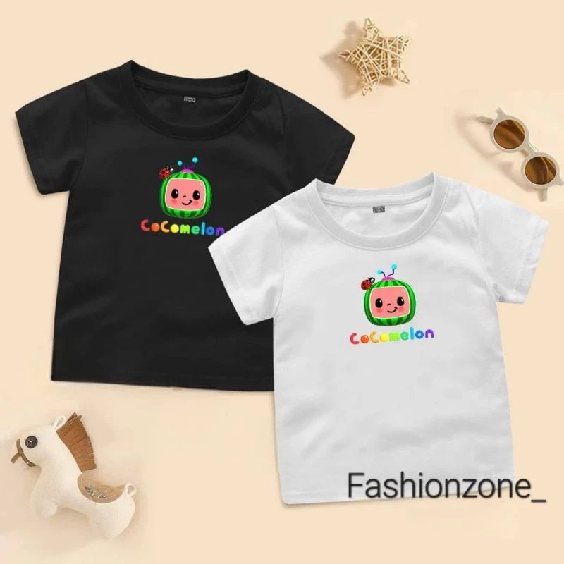 เสื้อยืดเด็ก C0C0M3L0N Ideal Age 2-16 Unisex Girls Boys เสื้อผ้าเด็กเด็ก Oblong