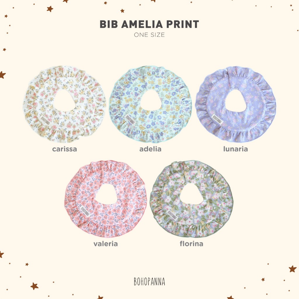 Bohopanna Bib Amelia & Bib Amelia Print - ผ้ากันเปื้อนเด็กนุ่มสบาย