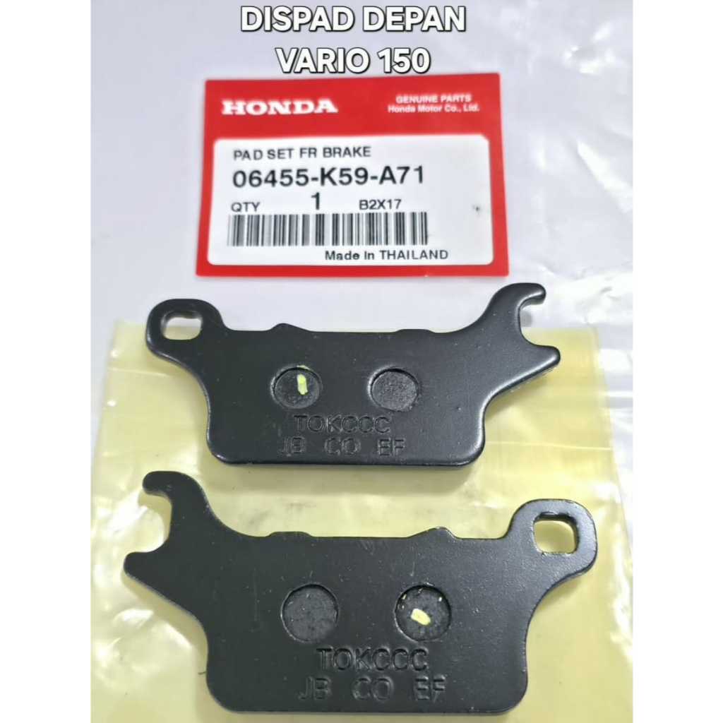 FRONT DISPAD VARIO 150 06455-K59-A71