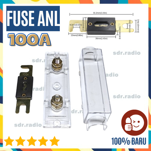 ANL Fuse 100A เครื่องเสียงรถยนต์ความปลอดภัย DC Inverter ประกอบด้วยปลอก