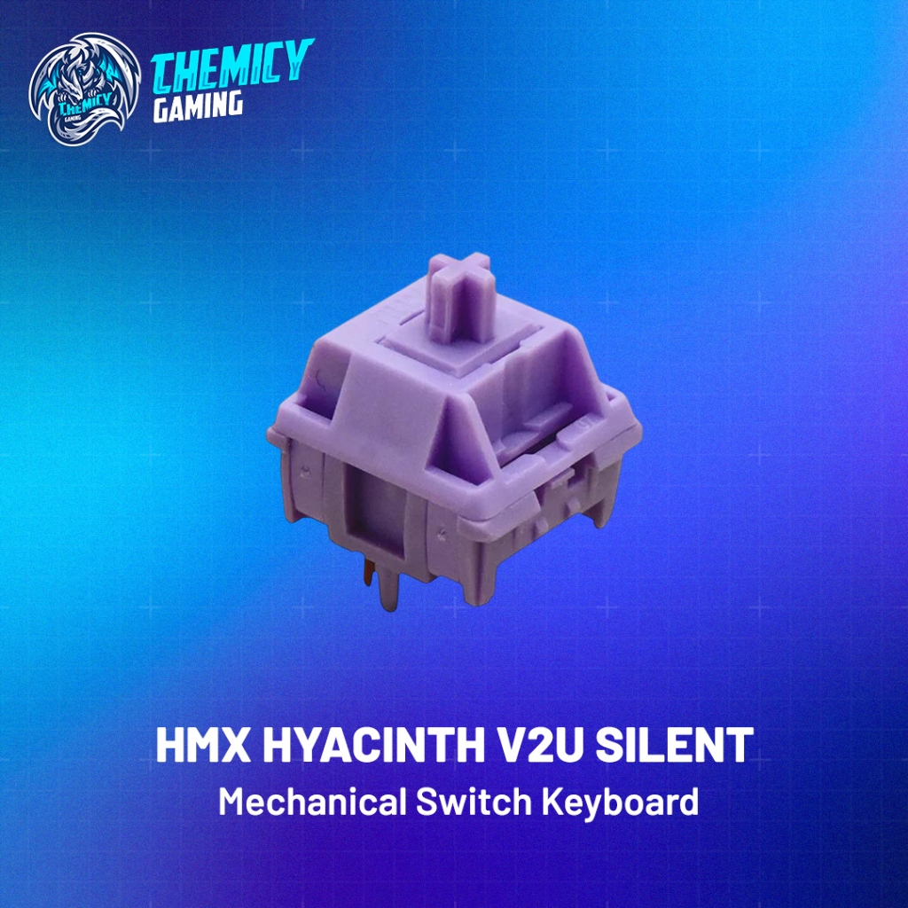 80Retros HMX Hyacin V2U สวิตช์เชิงเส้นเงียบสําหรับคีย์บอร์ดเกม