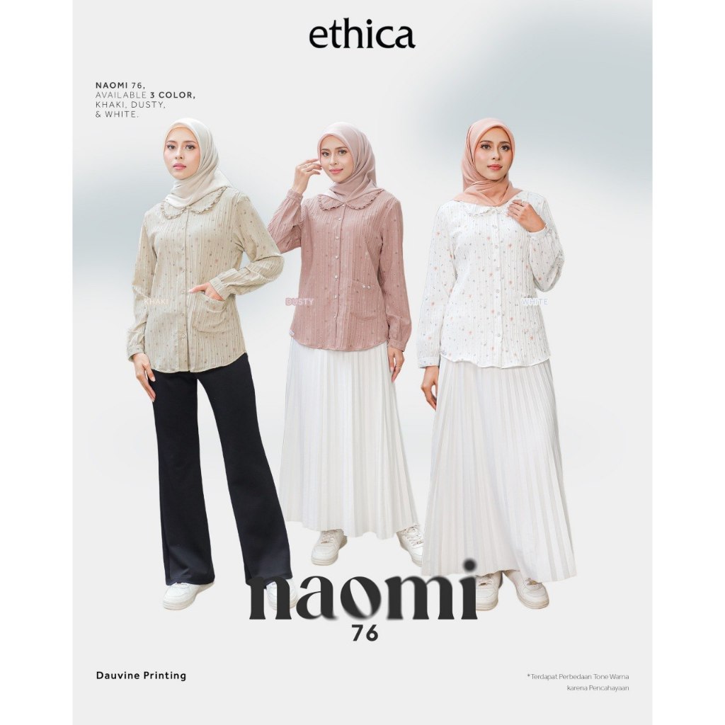 ใหม่ล่าสุด ETHICA NAOMI 76 BLOUSE, เสื้อลําลองผู้หญิง DAILY, ที่ถูกที่สุดสําหรับ WEDDINGS
