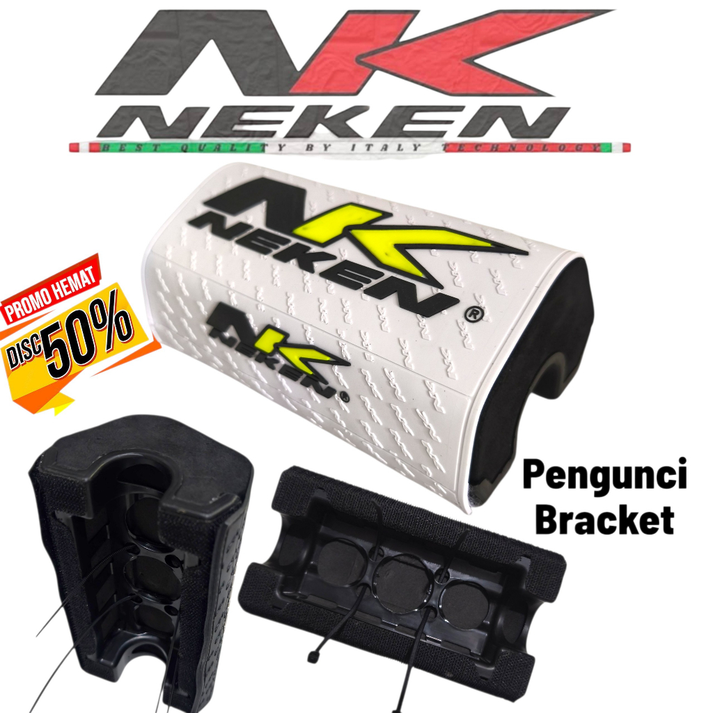 WAREHOUSE นําเข้า NK HANDLEBAR FOAM WHITE RUBBER HANDLEBAR FOAM K STABILO โลโก้ 3D พร้อม COOL DESIGN