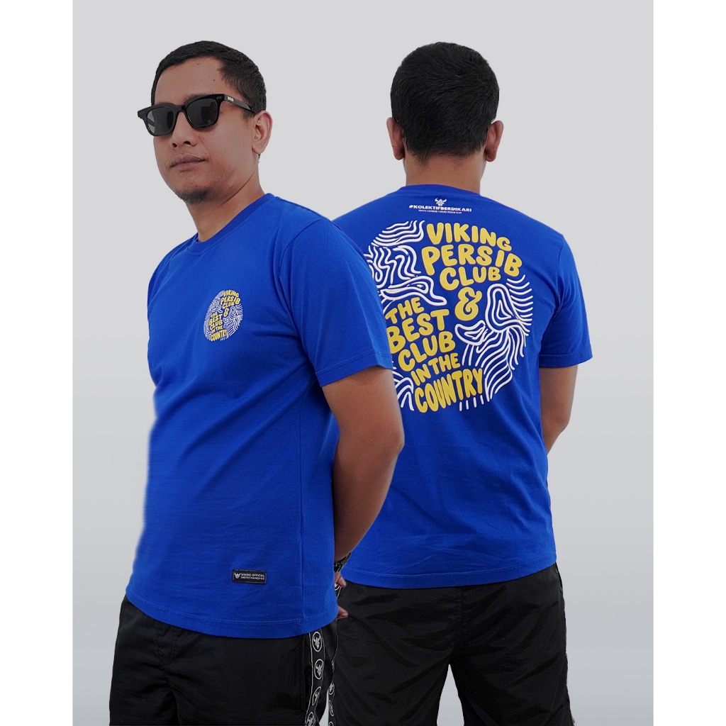 VIKING PERSIB CLUB TSHIRT THE BEST CLUB IN THE COUNTRY MURAL BLUE