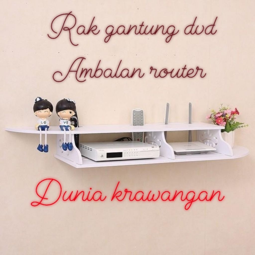 DVD HANGING RACK WIFI ROUTER REMOTE MUSIC PLAYER 2 ชั้น