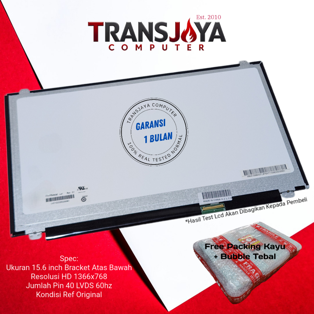 LAYAR Asus A555L A555LA A555LB A555LJ X555LN 15.6 Slim 40pin หน้าจอ LCD LED