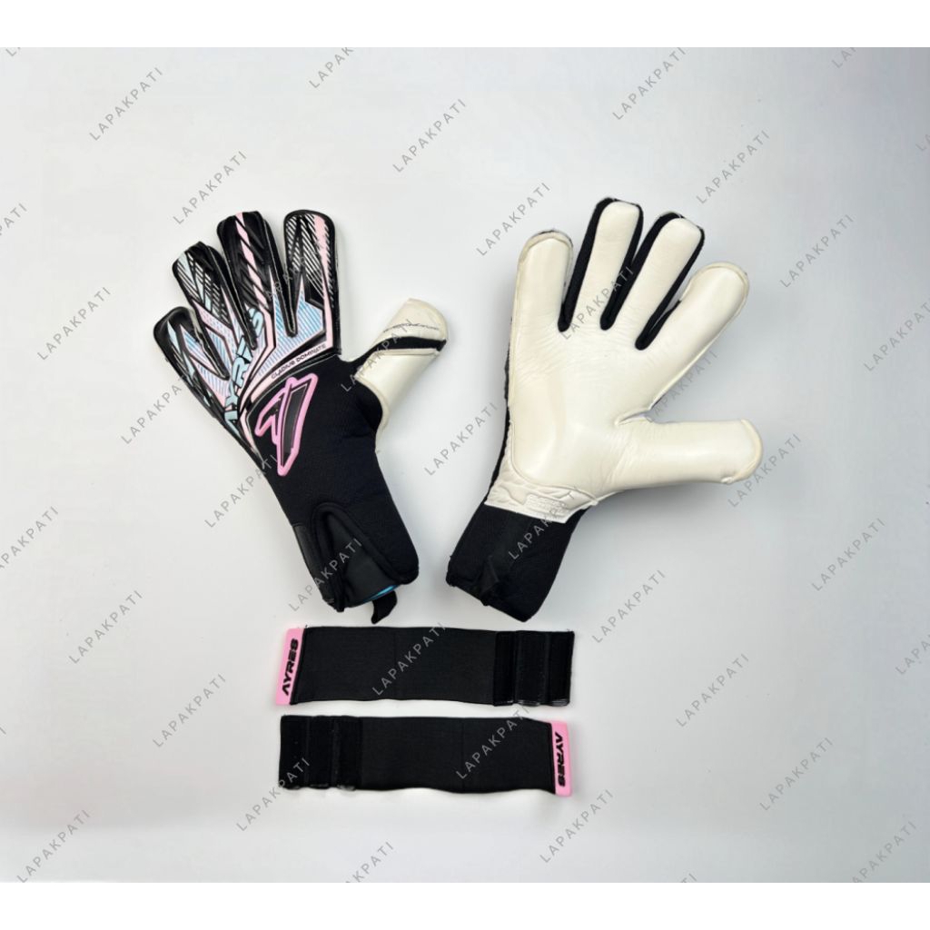 ฟรี ID NAME AYRES GLADIUS DOMINATE สีดํา สีชมพู HYBRID 2026 ถุงมือ GOALKEEPER ดั้งเดิม