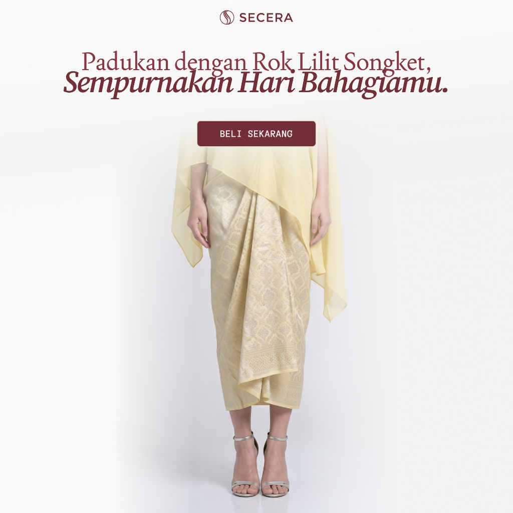 SECERA ARUM Wrap Skirt / Songket Wrap Sket