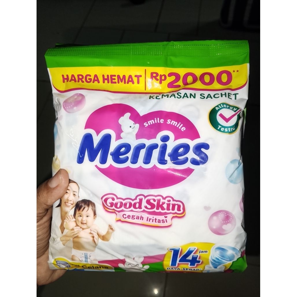 Pampers Merries กางเกงผ้าอ้อม 1 แพ็ค ไซส์ S-XL