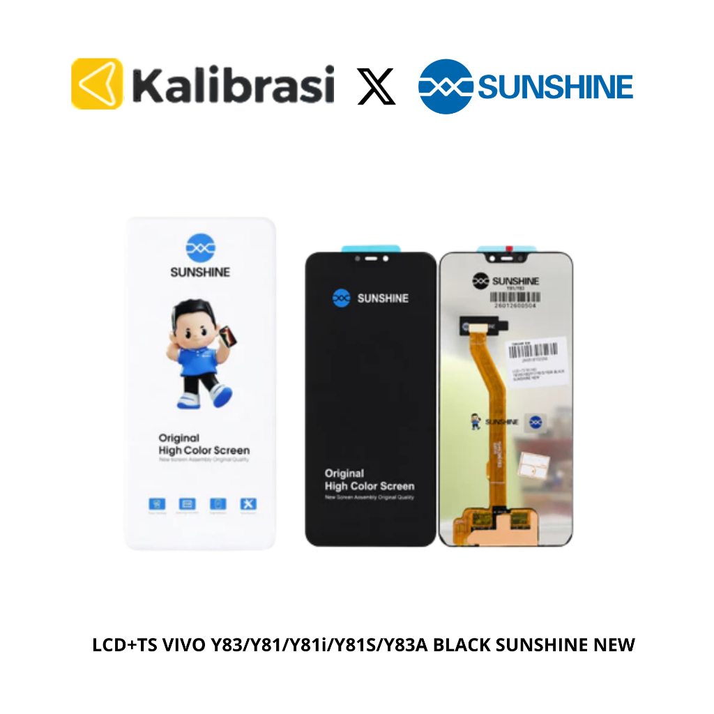 แสงอาทิตย์ - Lcd Vivo y81 / y83 / y81i / y81s / y83a หน้าจอสัมผัสแบบเต็มเซ็ต